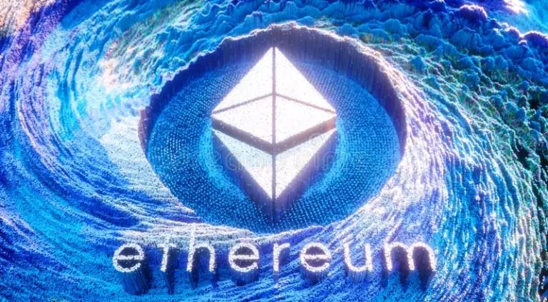 digital-art-ethereum-logo-symbol-cryptocurrency-futuristic-d-illustration-198065786